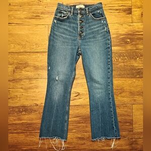 Abercrombie & Fitch Kick Flare Ultra High‎ Rise Denim Curve Love Jean Women's 25